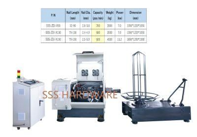 X150 Automatic Common Wire Nail Making Machine (25mm-150mm)