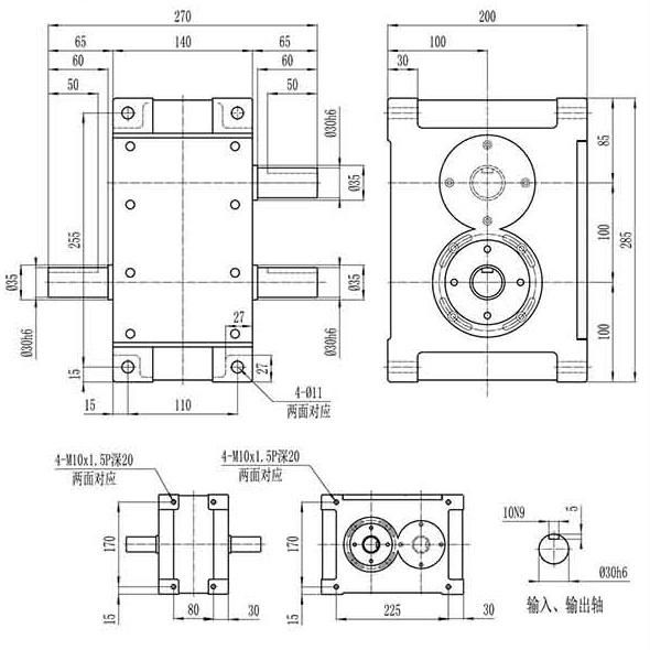 China High Precision Parallel Cam Indexer Oscillating Indexer Parallel Shaft Indexer P Series