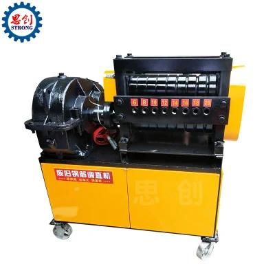 Fully Automatic Scrap Steel Bar Rebar Two Roll Waste Wire Straightening Machine
