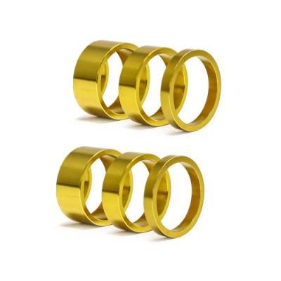 Custom Aluminum Alloy Headset Fork Stem Spacers Gasket Washer for Ride Bike Bicycle Parts Accessories