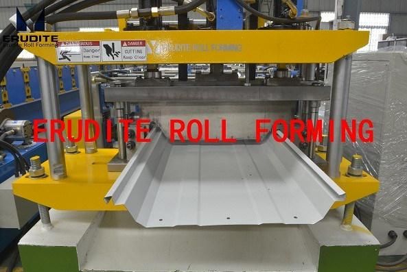 Roll Forming Machine for Seam-Lock Profile, Pre-Notching+Punching & Post Punching+Cutting