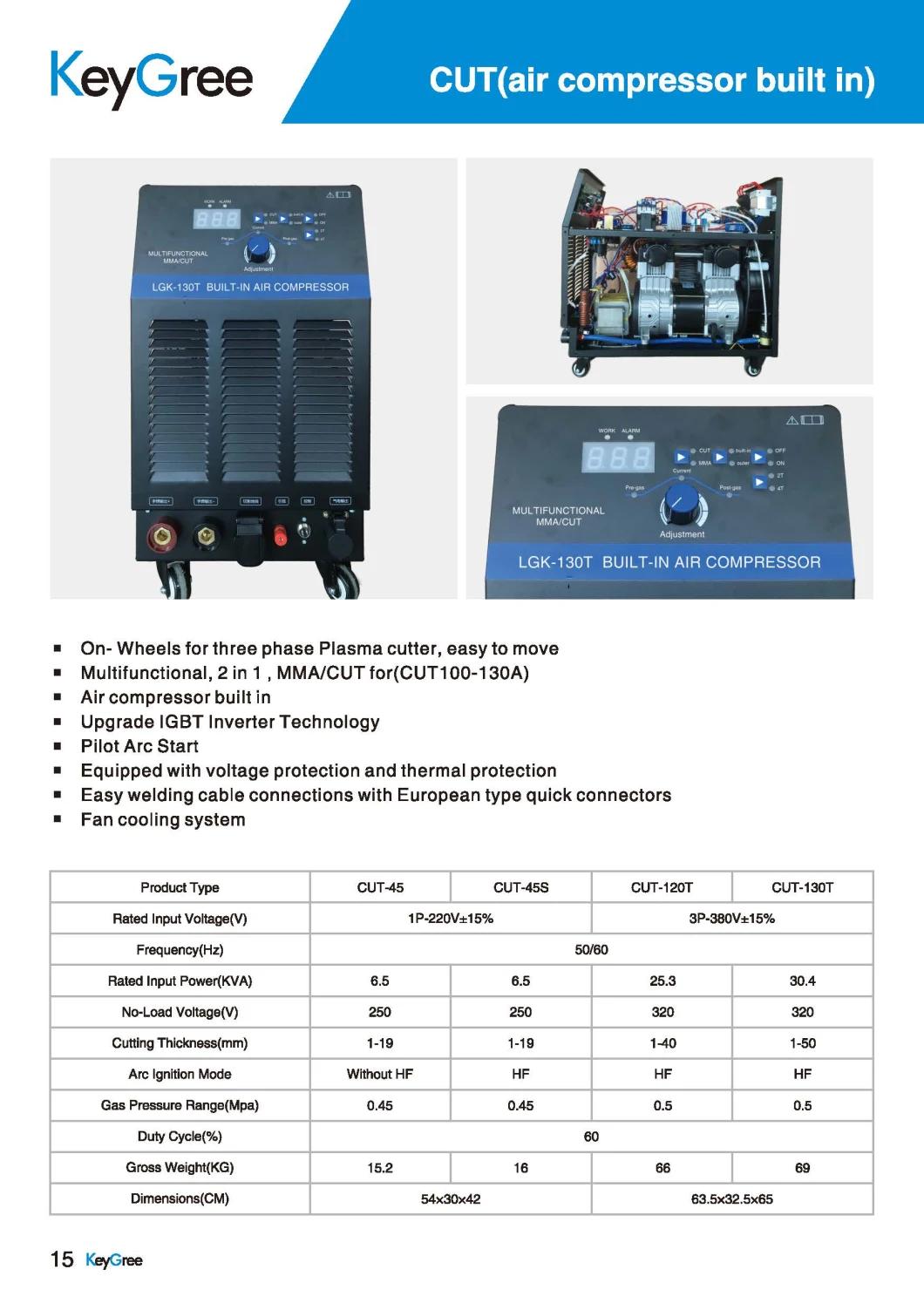 Inverter DC Air Plasma Cutting Machine Cut-120