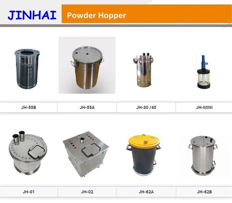 Aluminum/Stainless Steel Powder Coating Spray Feed Barrel/Bucket/Hopper for Powder Coating Machine