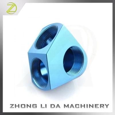 Aluminum Milling Parts Y Piece Hose Fitting