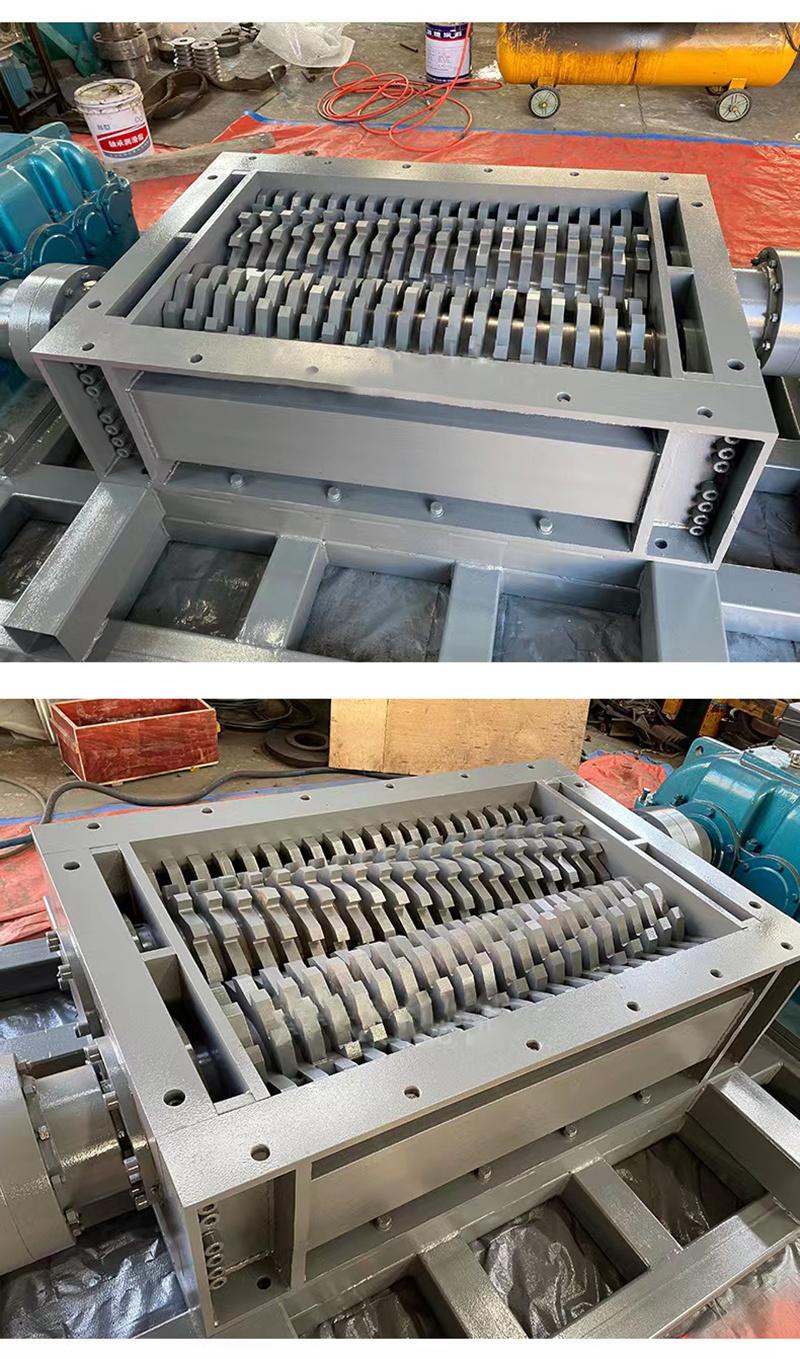 300X300 Model Plastic Waste Wood/Rubber/Plastic/Cardboard Shredder Machine Chamber Box Knife Blade