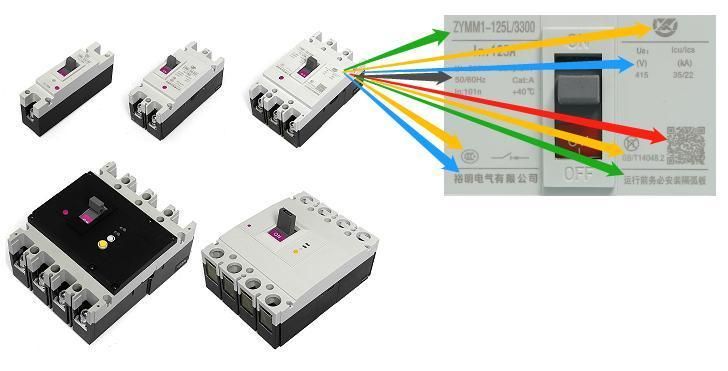 Good Price MCCB 3p Overload Protector Pumps M1 Type Circuit Breaker Parts