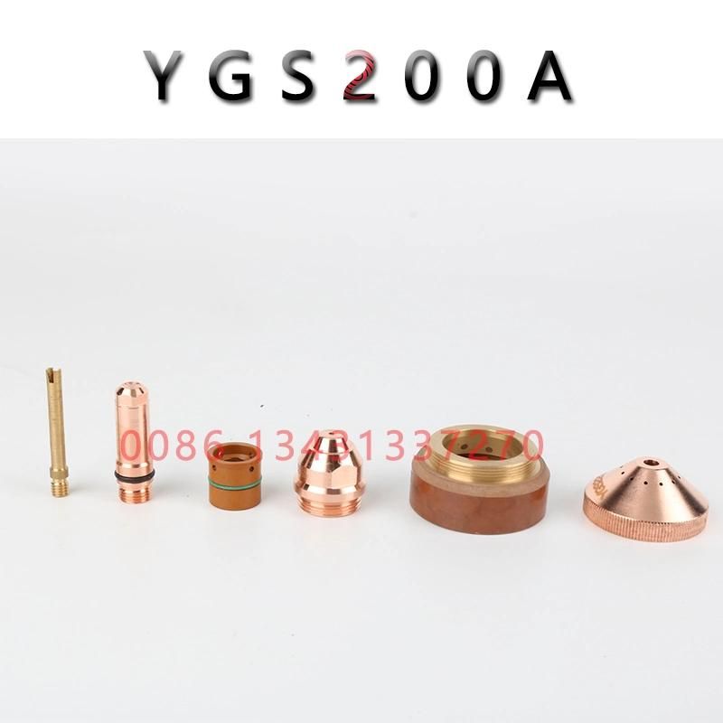 Yueyang Torch Ygs200A Suitable for 200A Cutting Power Huayuan Machine Plasma Cutting Electrodo Nozzle Shield