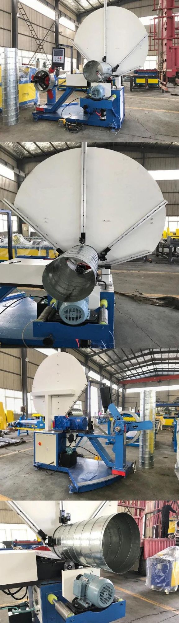 Ysd-85/1500 Round Aluminum Flexible Air Tube Spiral Tube Forming Machine for HAVC Duct Making Production