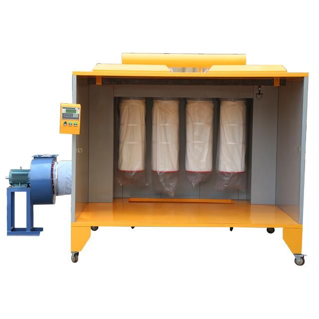 Gray Color Standard Size Manual Powder Spray Cabinet