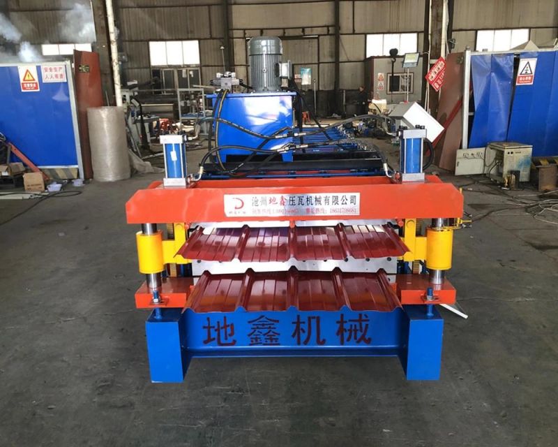 Construction Materials Double Deck Roof Tile Making Machinery