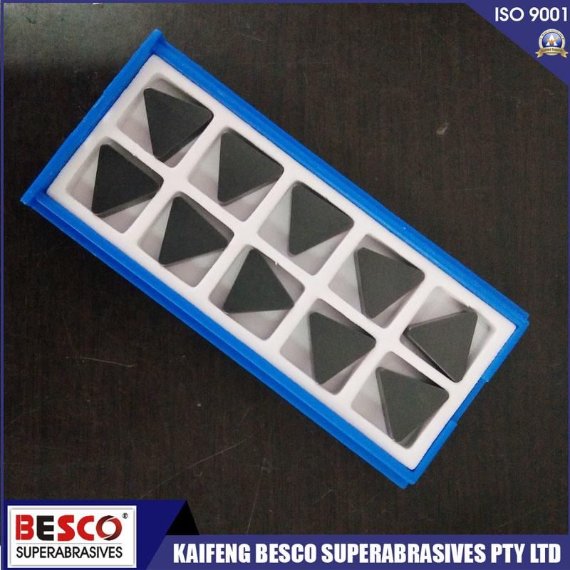 Solid CBN Inserts PCBN Cutting Tools for Automotive Brake Disk Finish Cutting Scgn0904