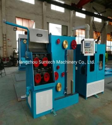 China Multi Intermediate Copper Wires Continuous Drawing Machine with Annealer and Dual Take up