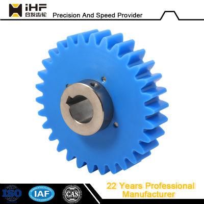 Ihf Equipment Parts Plastic Sprockets Gear Nylon Spur CNC Machining Gears for Food Machinery