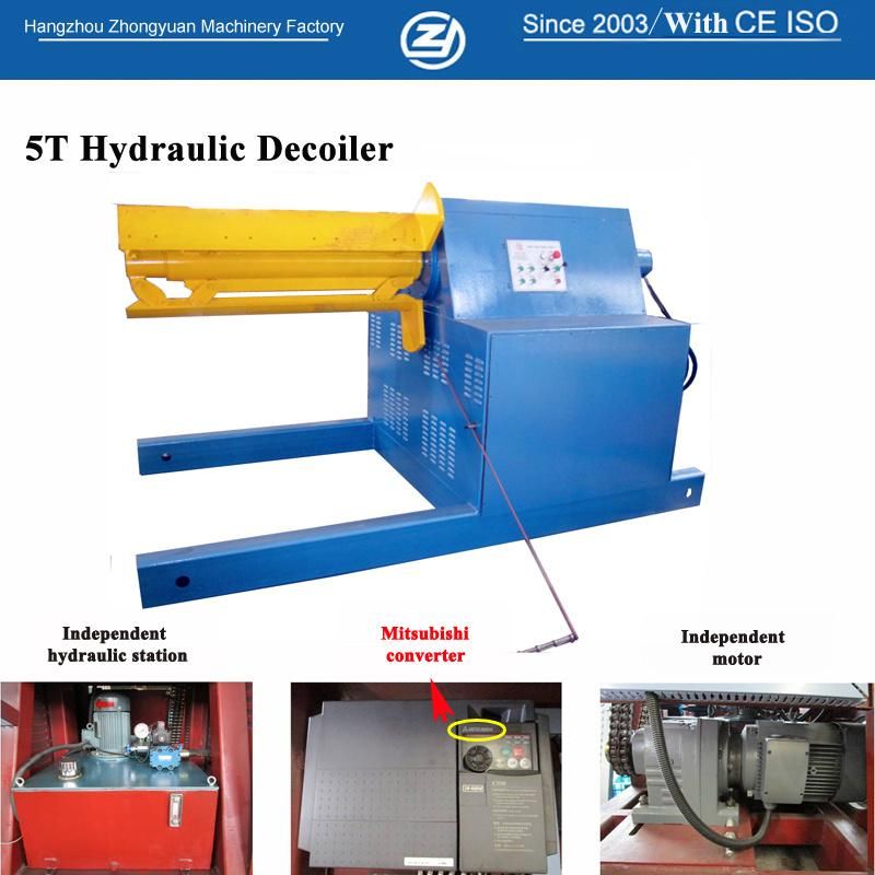 Customized 5tons 10 Tons Hydraulic Steel Coil Decoiler