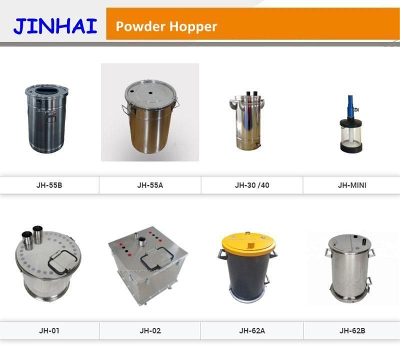 Stainless Steel Powder Bucket Fludizing Powder Feed Hopper for Electrostatic Manual Powder Coating Machine