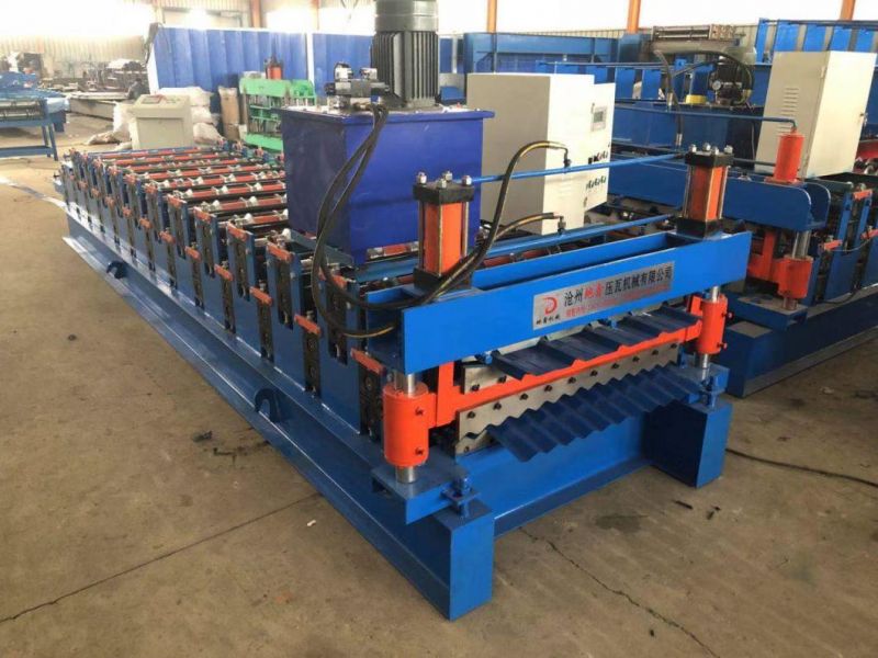 PLC Control Corrugated Double Deck Layer Roll Forming Machine