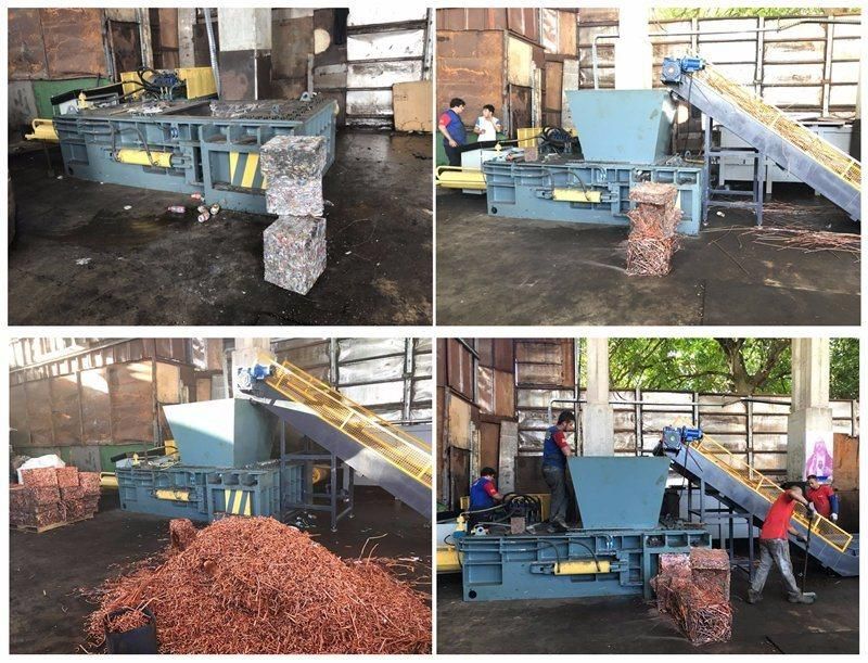 TF Special Design Hydraulic Used Aluminum Cans Scrap Pressing Machine