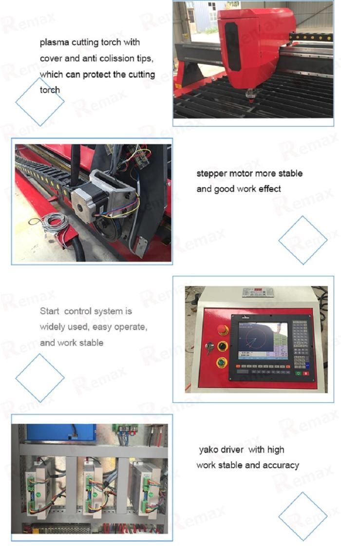 1530/1325/2030 Plasma Cutting Machine for Metal Plate Cutting