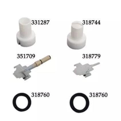 Pg1 Round Jet Nozzle Set #351717 Manual Powder Coating Gun Spray Nozzles