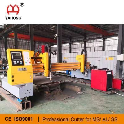 CNC Iron Plate Cutting Machine with Duty Cycle 100% Plasma 300A