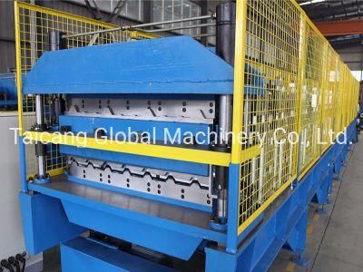 Cunstomized Steel PPGI Galvanized Aluminum Sheet Double Layer Roll Former 2 in 1 Machine