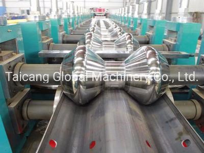 2/3 Waves Highway Guardrail High speed Pre-cut Roll Forming Making Machine