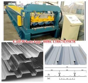 High Strength Galvanised Steel Floor Deck Panel Cold Rollforming Machine, Trapezoidal Composite Metal Floor Decking Sheet Metal Roll Former