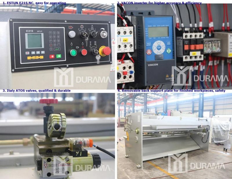 Shearing, Guillotine Shearing Machine, Plate Cutting Machine, Metal Cutter, Stainless Cutting Machine with Estun E21s