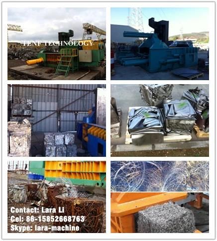 160ton Waste Metal Bales Machine Metal Scrap Compactor