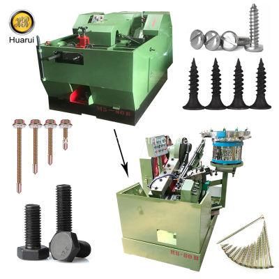 Full Cover Screw Header Metal Forging Machine, Screw Bolt Threading Machine