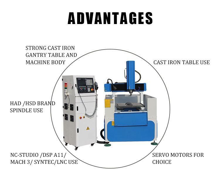 Senke Skm 4040 6060 CNC Metal Engrving Machine Manufacturer with Half Cover