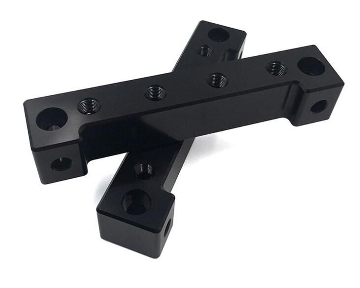 Custom Aluminum Black Anodized Medical Equipment Accessories