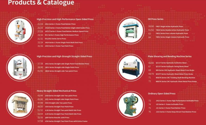 Stock C Frame 100ton 200ton 300t Stamping Press Machine for Steel Part