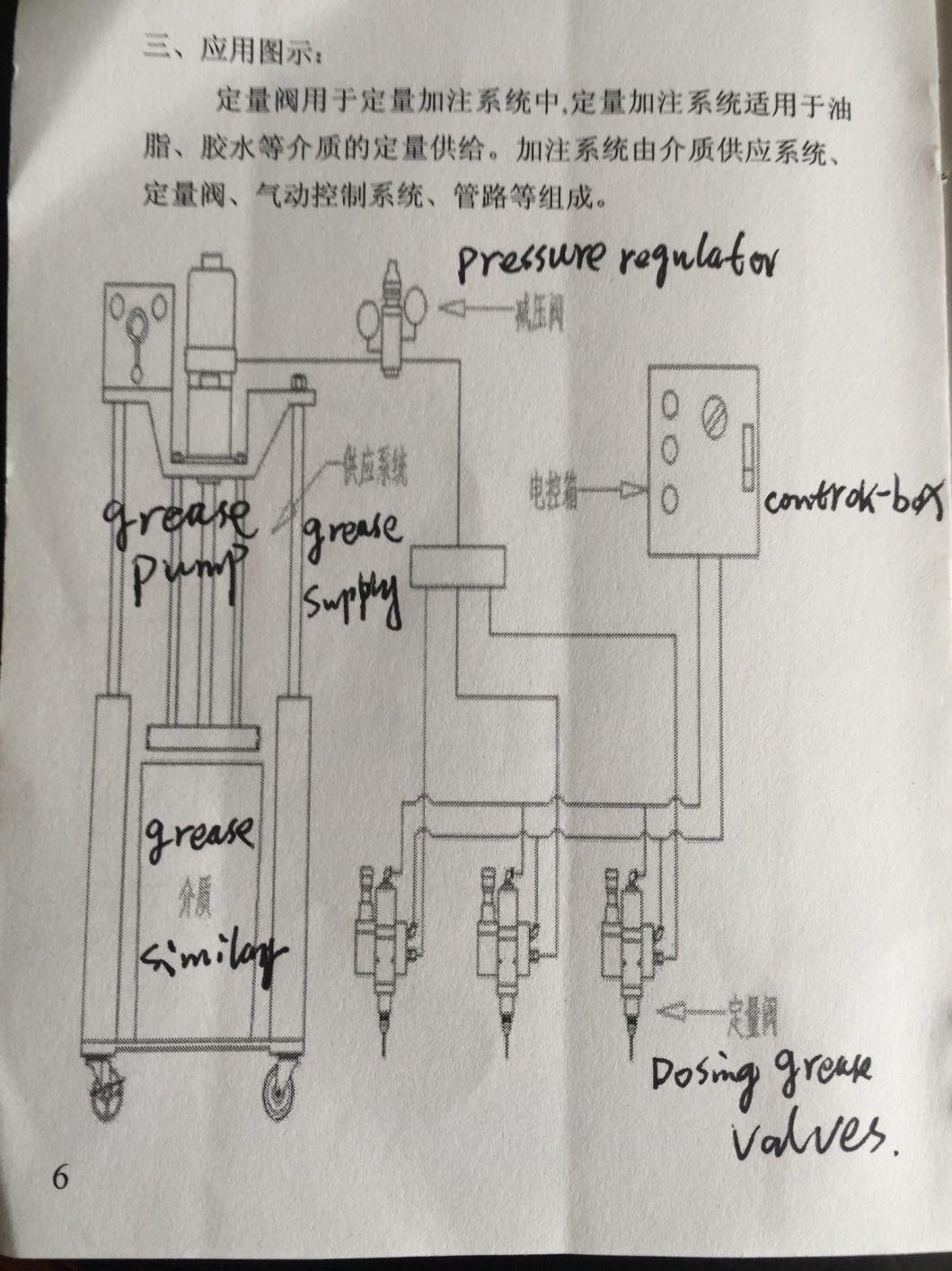 Preset Dosing Metering Grease Pump Grease Valve