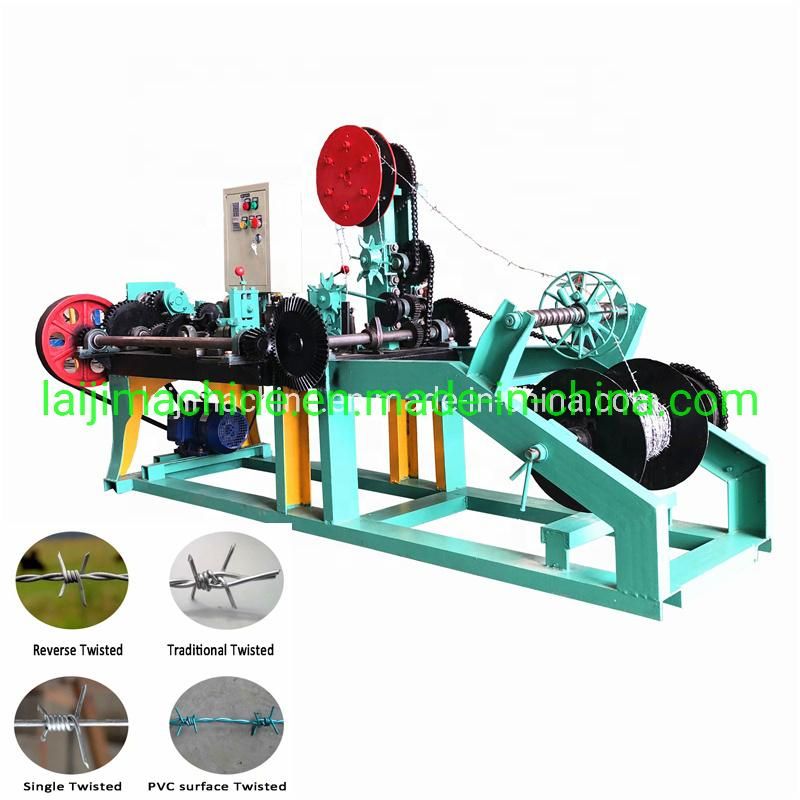 Automatic Barbed Wire Machine with Low-Carbon Wire, Galvanized Wire, PVC Coated Wire
