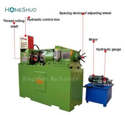 Factory Direct Full Automatic Hydraulic Threaded Steel Bar Rolling Machine Straight Thread Rolling Machine
