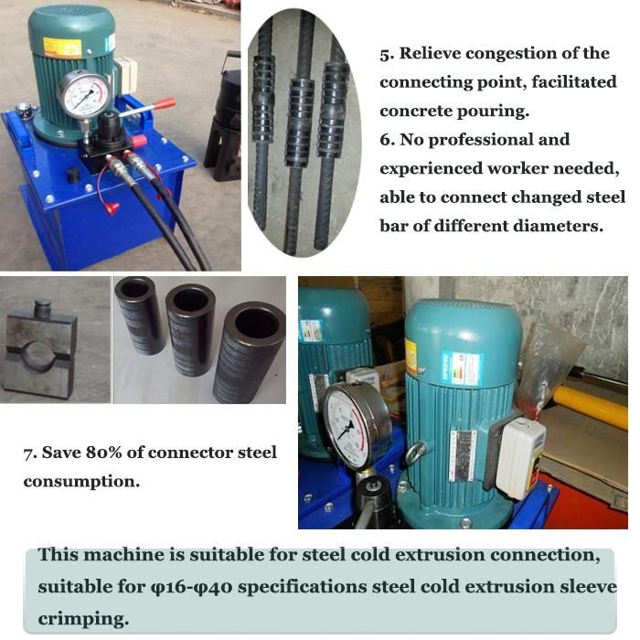 Hydraulic Rebar Cold Extrusion Press Welding Machine