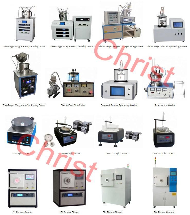 Three Targets Magnetron Sputtering Coater for Coating Substrates and Wafers