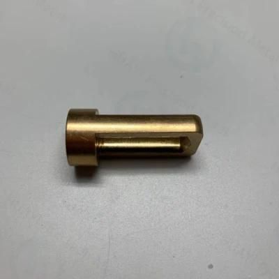 CNC Precision Machining Turning and Powder Spray Golden Custom Parts