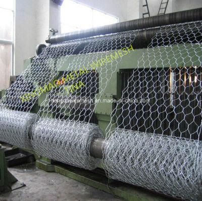 CNC 4300mm Width Reverse Twist Gabion Hexagonal Wire Netting Machine