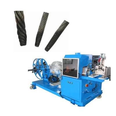 Lifting Cable Steel Wire Rope Fusing Cutting Coiling Machine