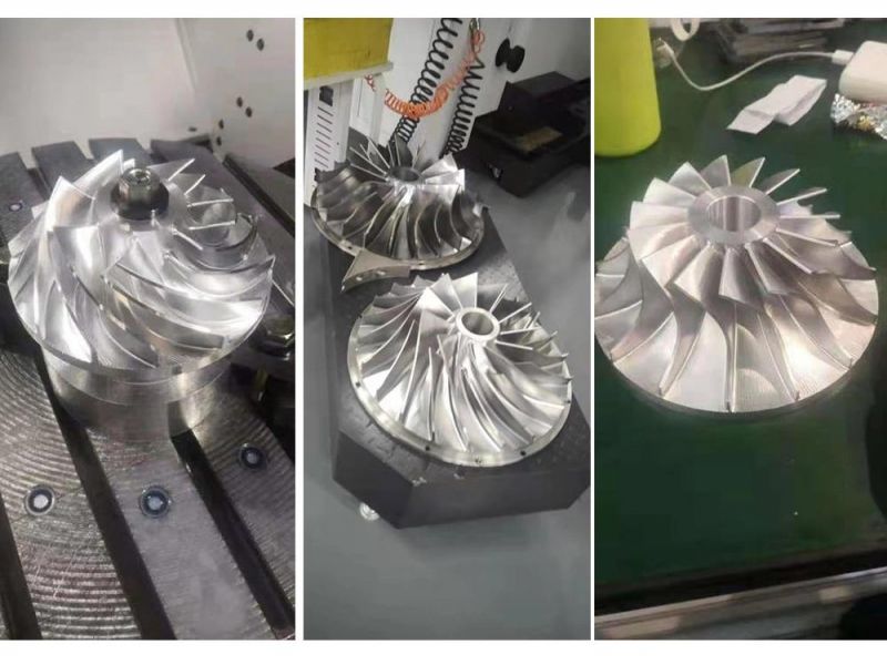 Aluminum Alloy Low Pressure Casting Machining Engine Motor Impeller