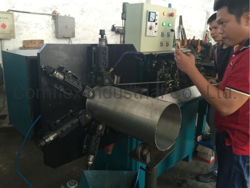 DN120-400 Stainless Steel Exhaut Pipe Flexible Interlock Pipe Making Machine for Car