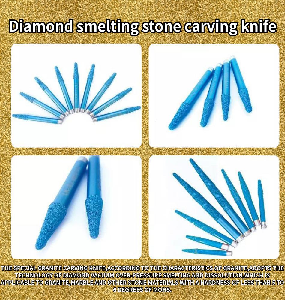 Gw Carbide-Cutting Bits CNC Carving Tool Dental Sintered Diamond Engraving Burrs Router Bits for Stone
