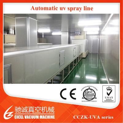Computerised Robot UV Lacquer Automatic Spray Painting Line Vacuum Coating Plant