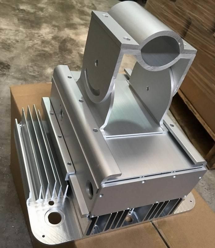 298*64*200mm High Power LED Street Lighting 6063 T5 Aluminum Alloy Extrusion Heat Sinks