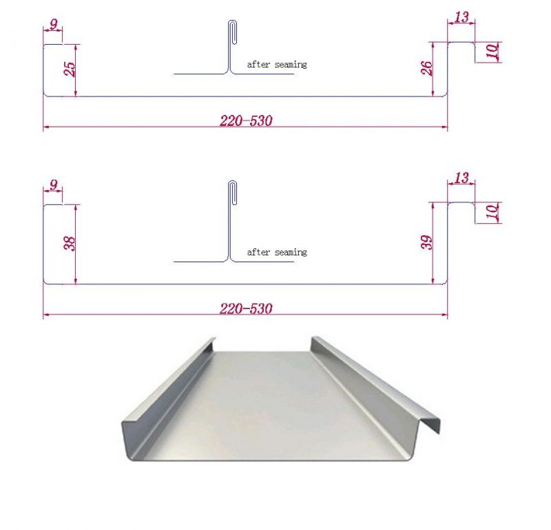 Portable Standing Seam Roofing Forming Machine with Adjustment Matel Rolling