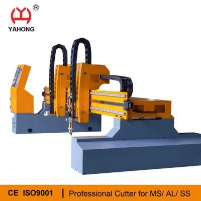 4*12m Gantry Wholesale CNC Flame Plasma Cutter with Multi-Head Straight Cutting Torch