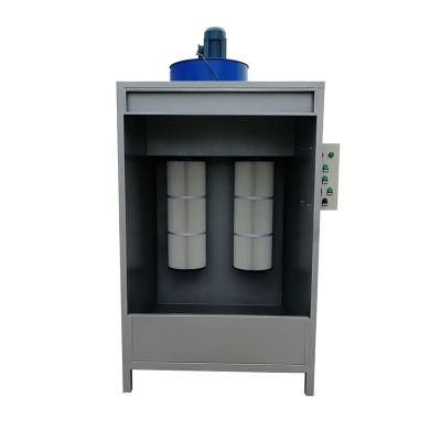 Small Manual Powder Coating Spray Booth with Filter Recovery