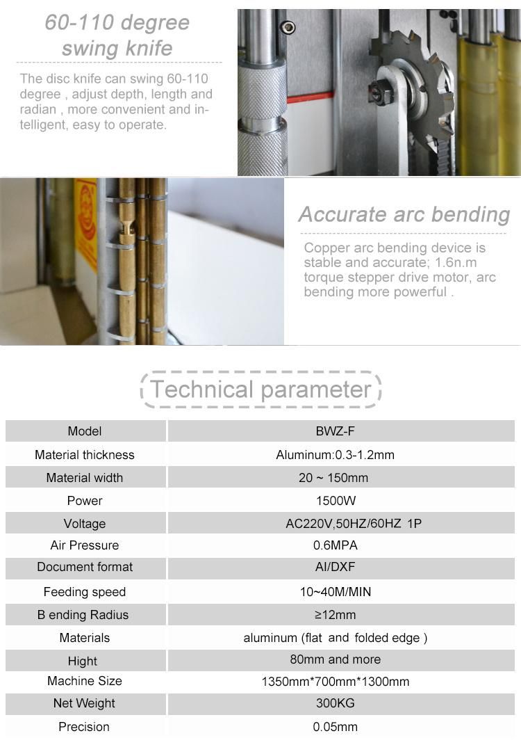 Automatic Aluminum Profile Sheet Channel Letter Bending Machine